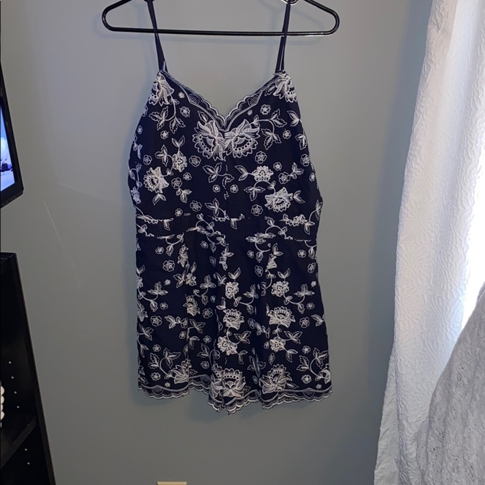 Navy blue romper